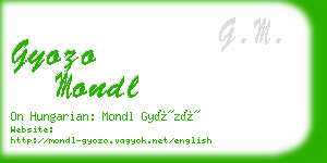 gyozo mondl business card